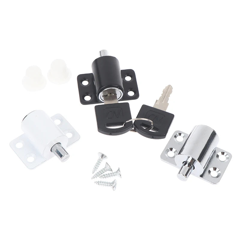 Alloy 2 Keys Sliding Door Window Locks Baby Child Safety Protection Door Security Lock Catches Push-pull Window Limiter Peaceful Pleasures Health and Wellness