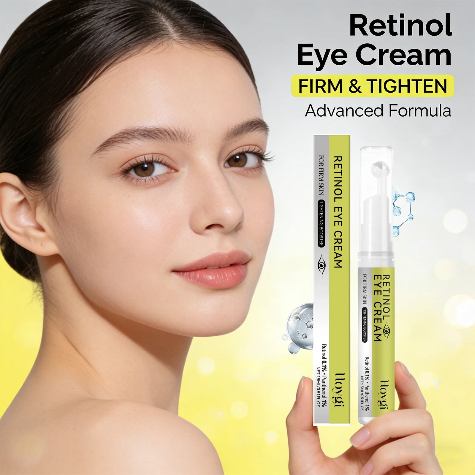 0.1% Retinol Eye Essence for Firming Eye Skin Relieve Dryness Improve Dark Circles Light Eye Bag Reduce Fine Line Eye Care Cream Peaceful Pleasures Health and Wellness