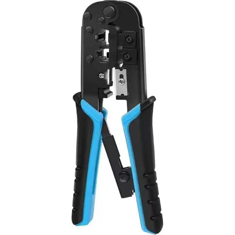 Multifunctional RJ45 Crimping Tool Wire Stripper Cutter Crimper Ethernet Network LAN Cable Cutter Stripper Plier Tool for 8P6P Peaceful Pleasures Health and Wellness 1pcs