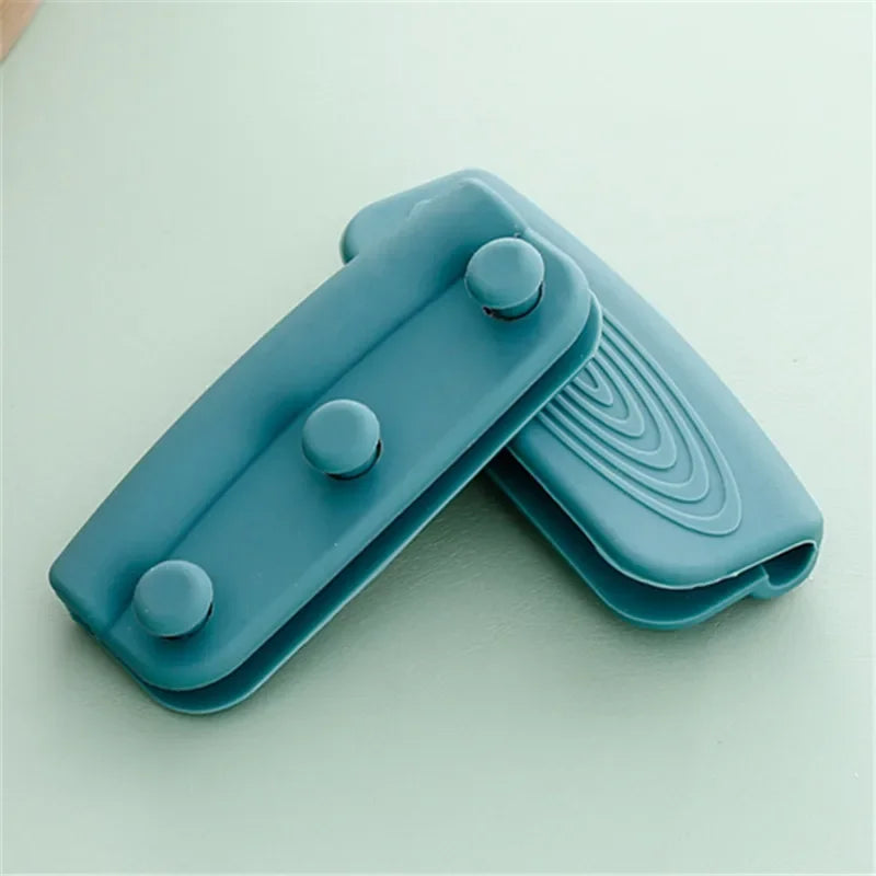2/8 Silicone Pan Handle Cover Heat Insulation Covers Pot Ear Clip Non-slip Steamer Casserole Pan Handle Holder Kitchen Tools Peaceful Pleasures Health and Wellness