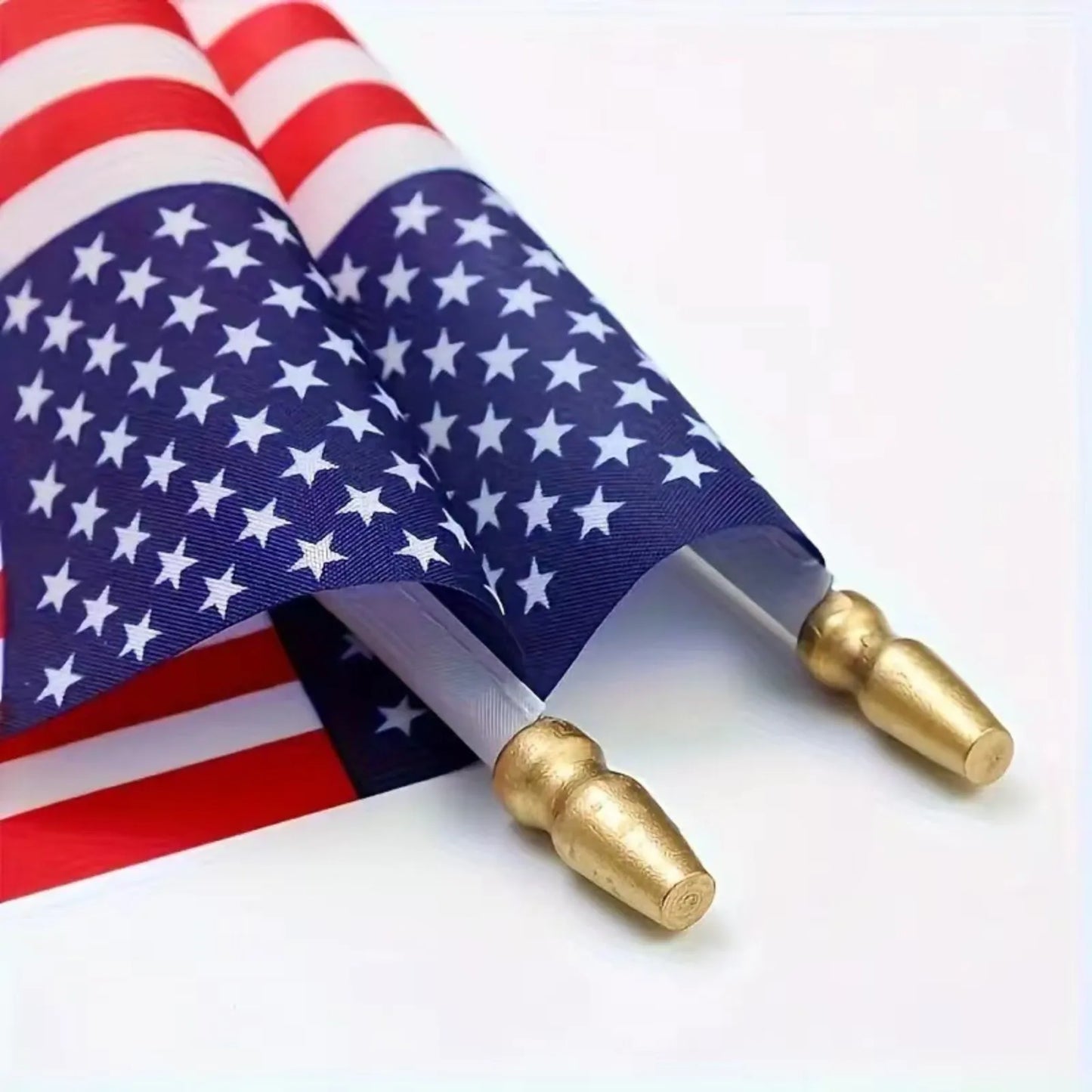 USA Hand Waving Flags 20x30cm Double-Sided Polyester – 12 Pack