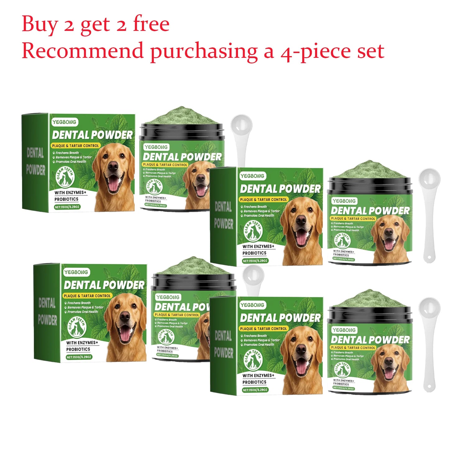 Dog Teeth Cleaning Powder 150g | Tartar & Bad Breath Relief