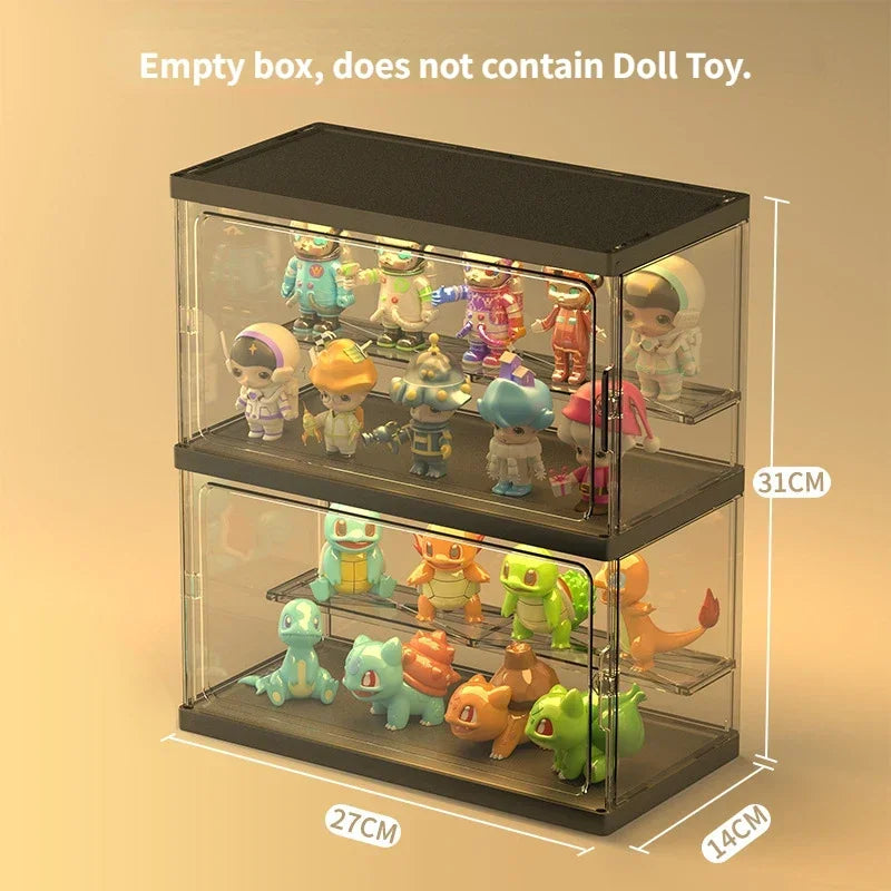 Large Collectible Figure Display Case – Dust-Proof Organizer Box