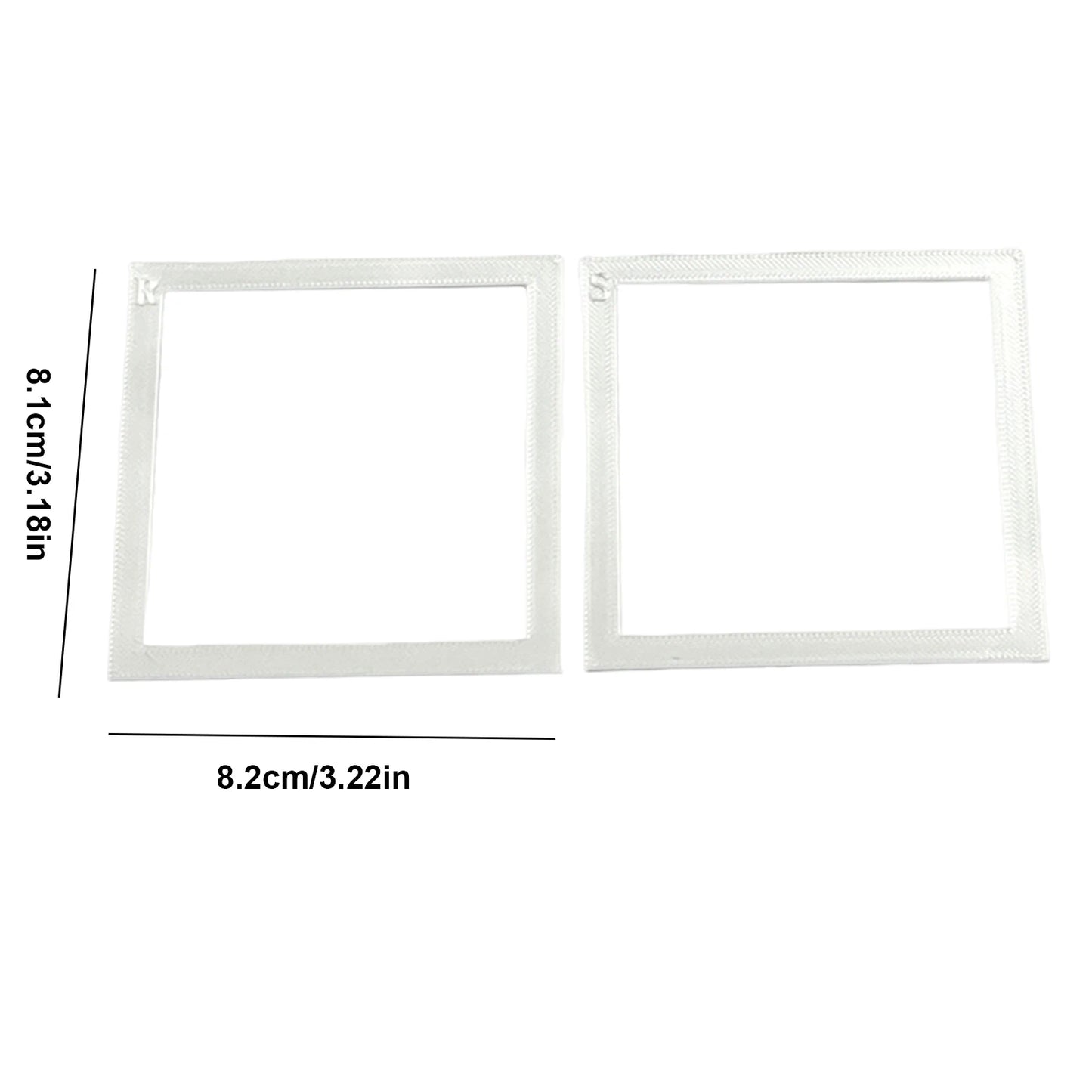 2Pcs Diamond Painting Positioning Frame Lightweight Diamond Painting Frame for Boys Girls Adults Students Home Office Leisure Peaceful Pleasures Health and Wellness