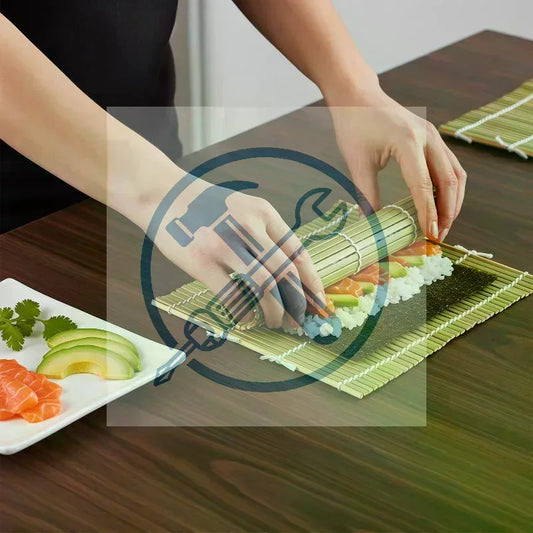 Bamboo Sushi Rolling Mat – DIY Maki Roll Maker Sushi Rolling Mat Peaceful Pleasures Health and Wellness