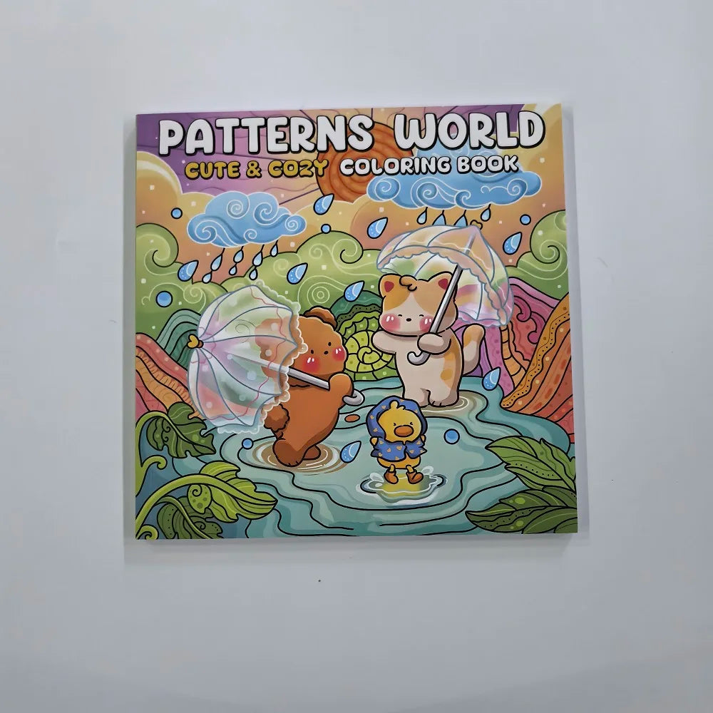 Patterns World Cute Cozy Coloring Book Adults Drawing Perfect