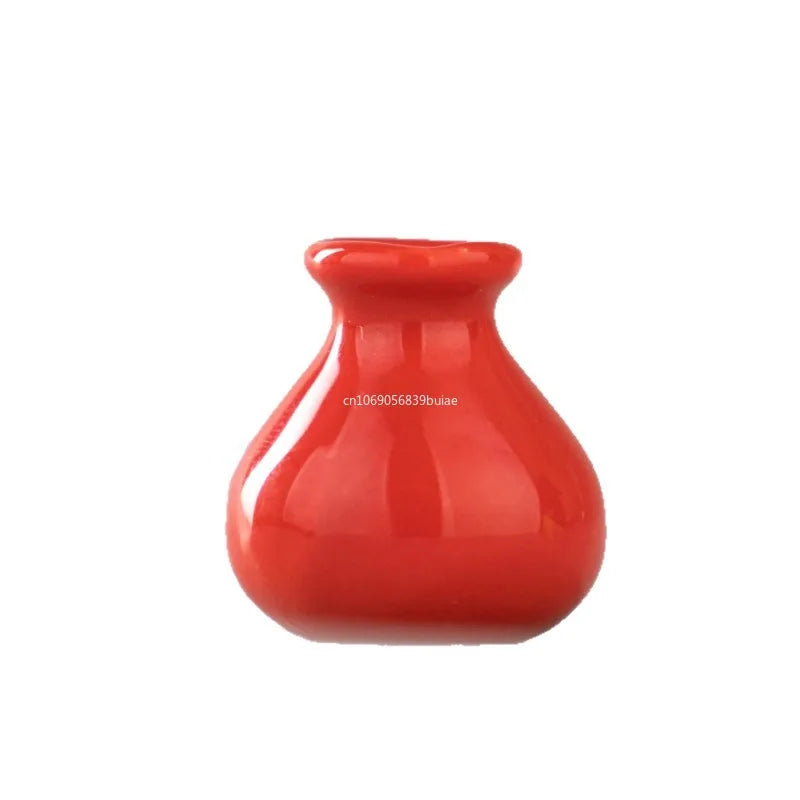 New Mini Ceramic Small Vase Refrigerator Stickers Creatives 3D Three-dimensional Home Decoration Magnet Home Decor Items Fridge Peaceful Pleasures Health and Wellness