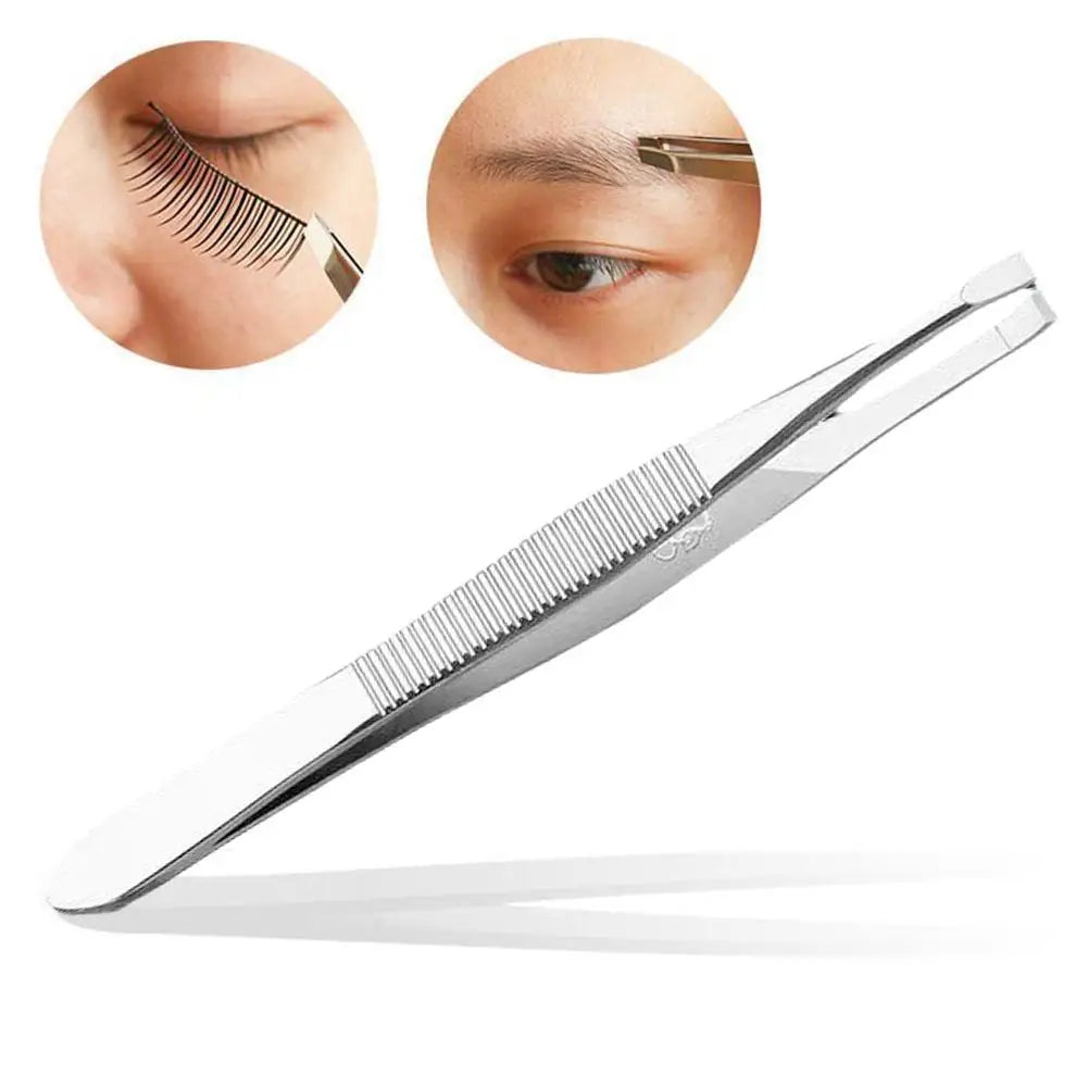 Stainless Steel Eyebrow Tweezers for Precise Hair Removal Peaceful Pleasures Health and Wellness