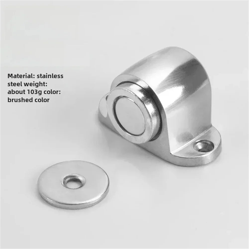 Magnetic Floor Door Stop – Stainless Steel Streamlined Design