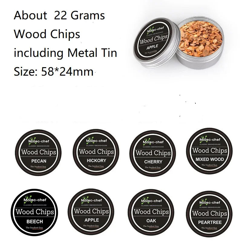 6Aroma Wooden Chips with Utensils & Smoked Lid Nature's Elegance Carfted for Your Table Cheese Board Set or Smoked Bread Bin Peaceful Pleasures Health and Wellness