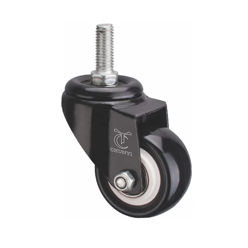 Swivel Caster Wheels 1.5"/2" with Brake M8/M10 Threaded Stem