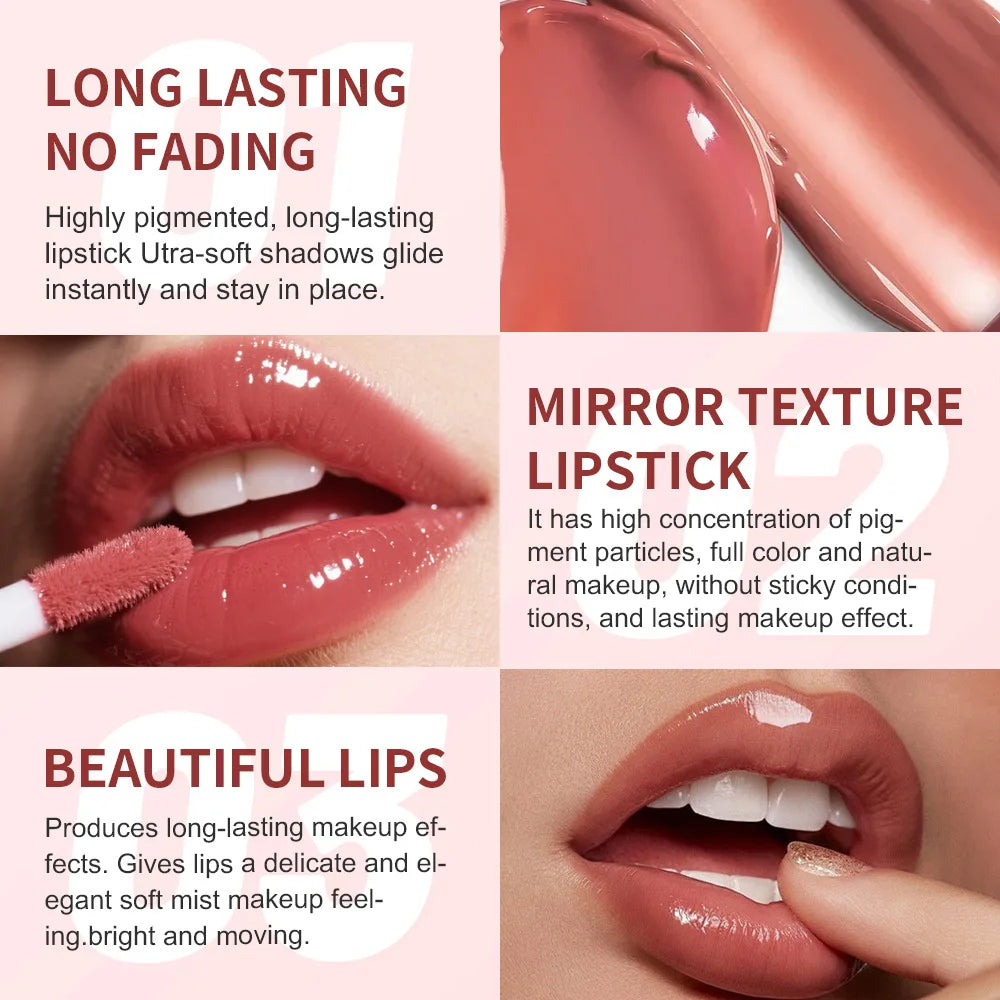 ZYXUAQIR Plumping Lip Gloss – Waterproof Long-Lasting Moisturizing