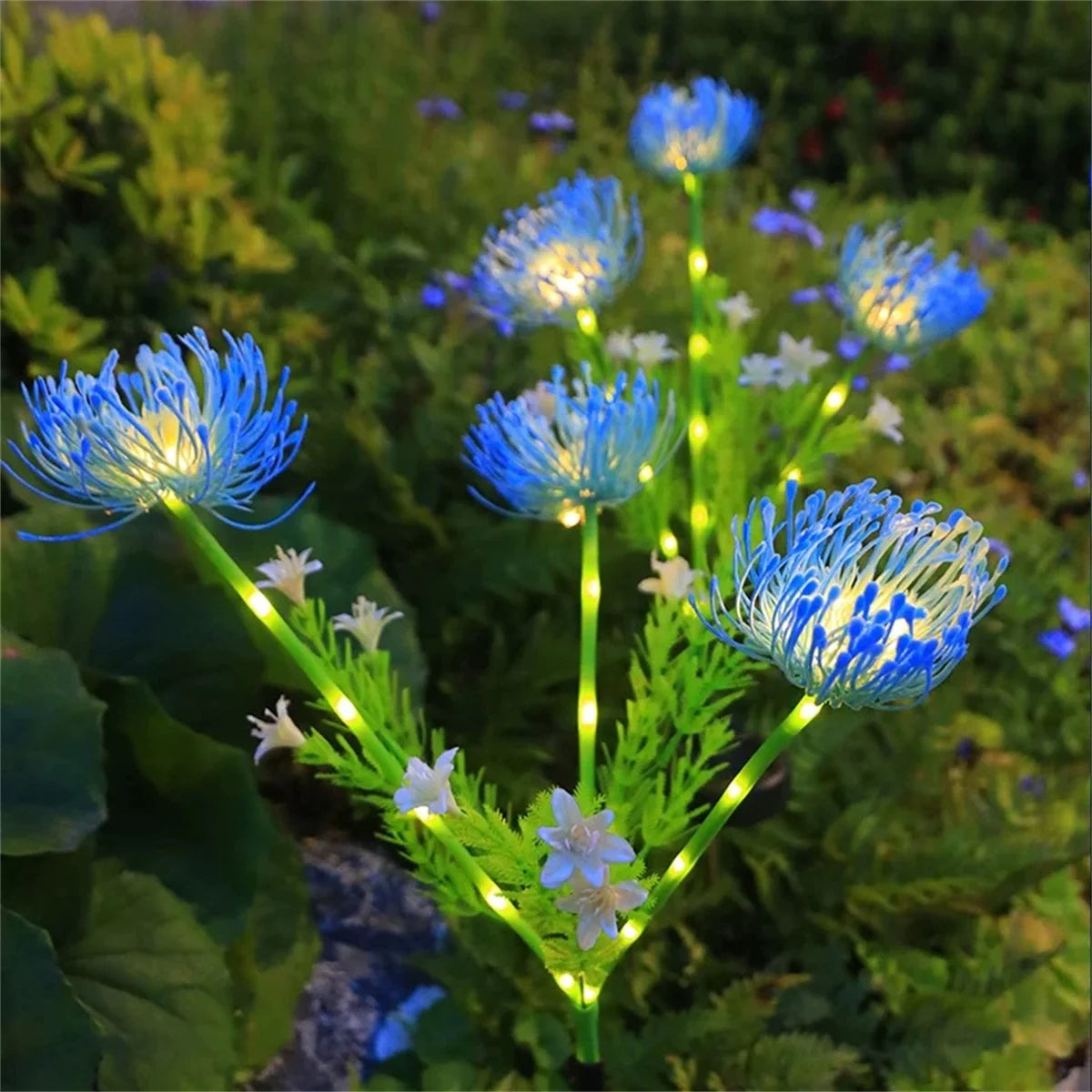 Solar LED Flower Ground Stake Lights – Garden & Courtyard Decor