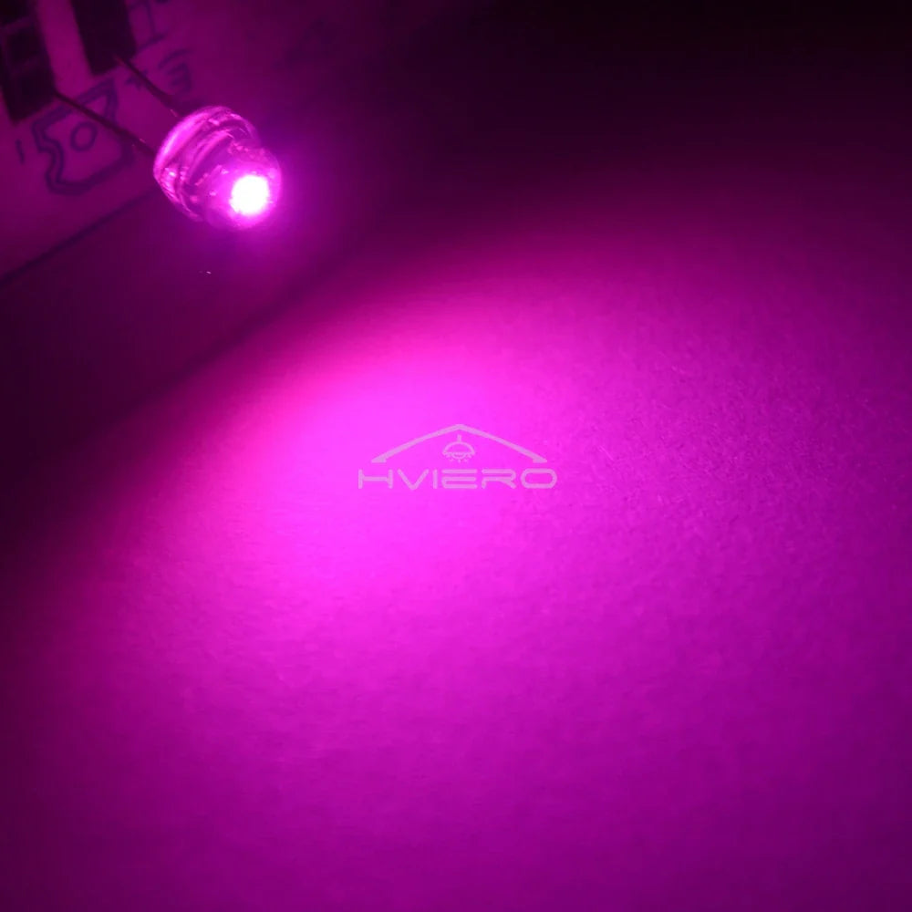 500/1000PCS F5 5mm Straw Hat LED Diodes | Ultra Bright Multi-Color