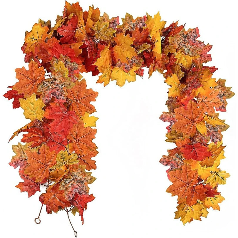 Artificial Autumn Leaf Vine Garland – Wedding & Home Decor