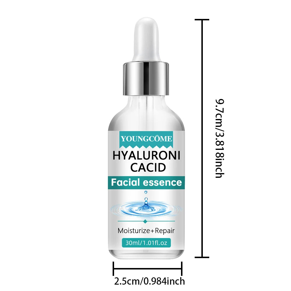Hyaluronic acid facial serum, a natural moisturizing factor, can retain moisture for a long time,keep skin hydrated,elastic Peaceful Pleasures Health and Wellness 30ml