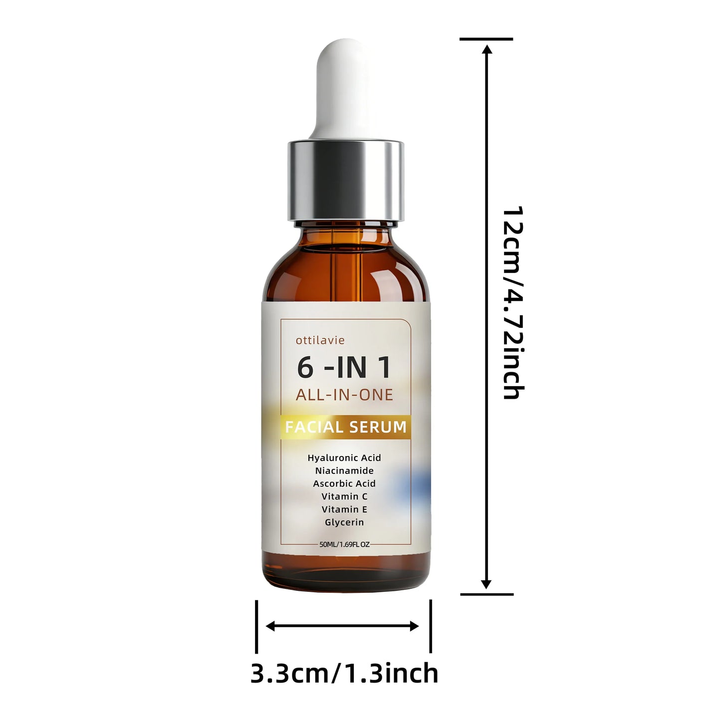 Ottilavie 6-in-1 Facial Serum 2pc – Hydrate, Firm & Even Tone