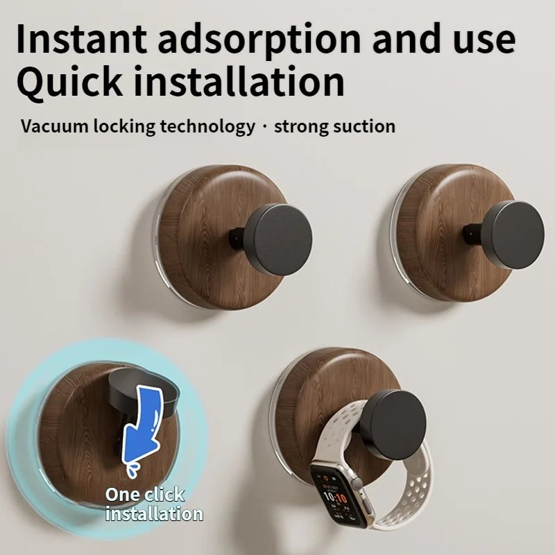 No-Drill Suction Cup Wall Hooks | Bathroom & Kitchen (1–3 Hooks)