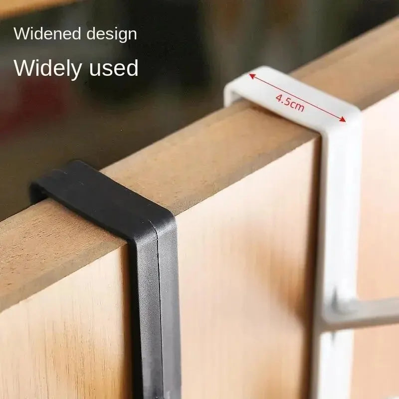 5-Hook Behind the Door Coat Hanger Rack | No-Drill Storage
