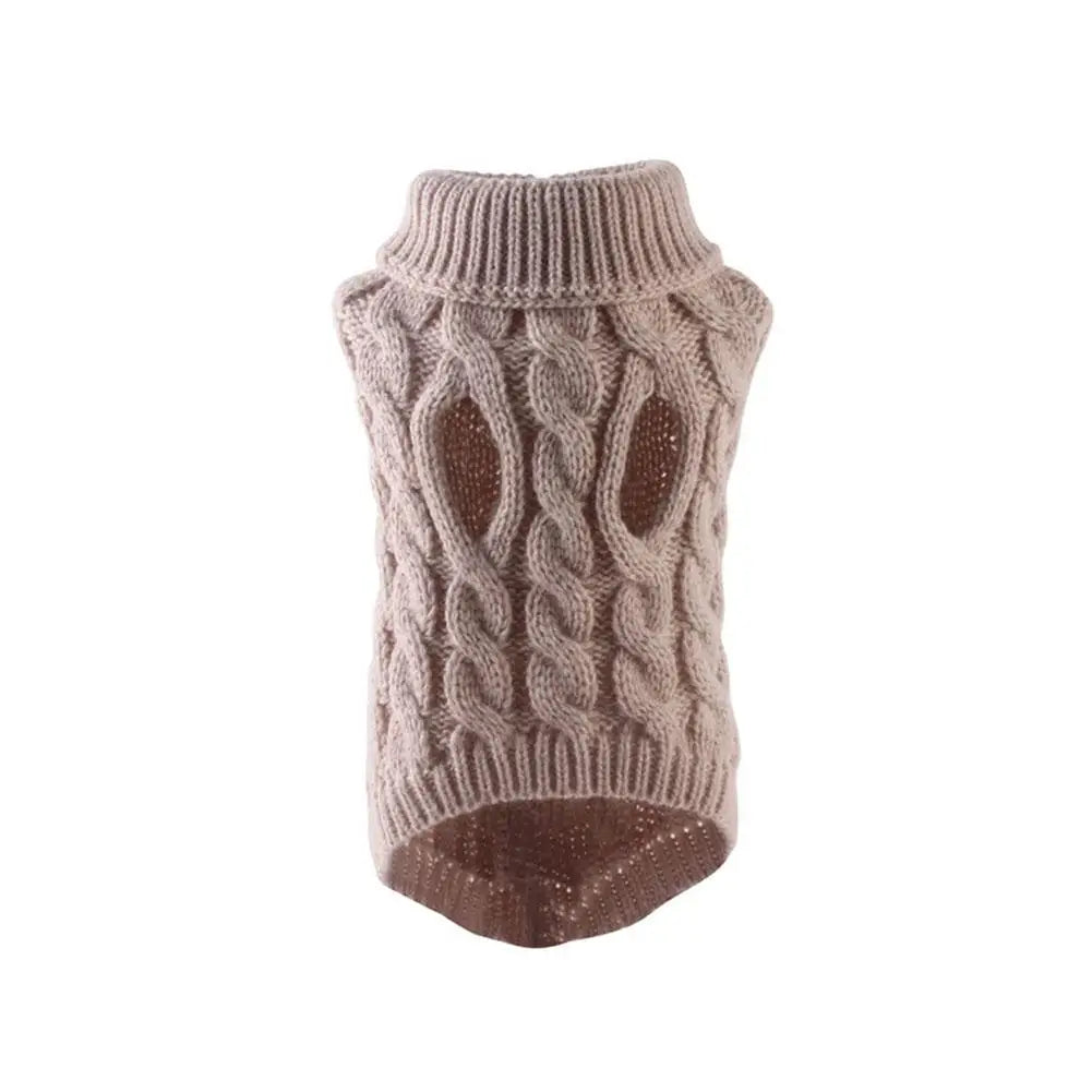 Knitted Dog Sweater – Warm Coat for Small Dogs & Puppies