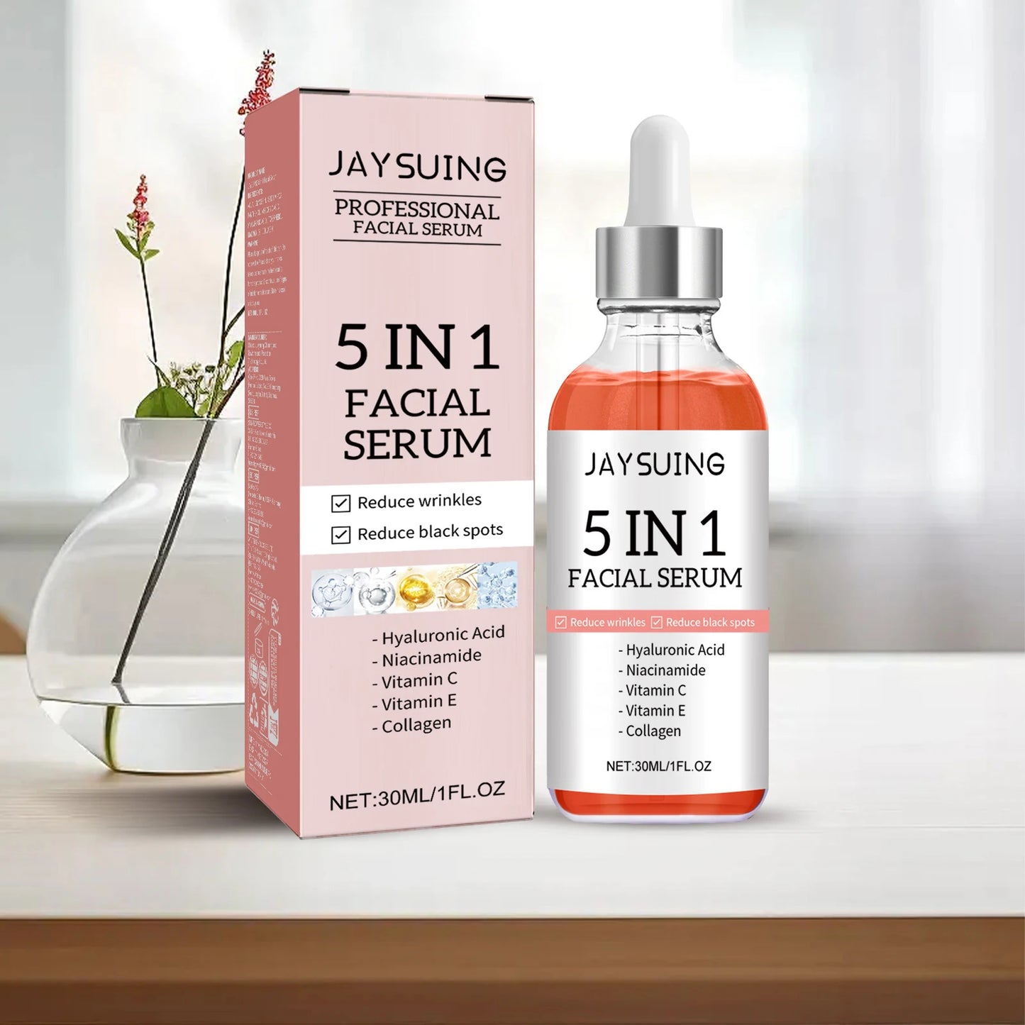 5-in-1 Hyaluronic Acid Face Serum | Vitamin C & Anti-Wrinkle