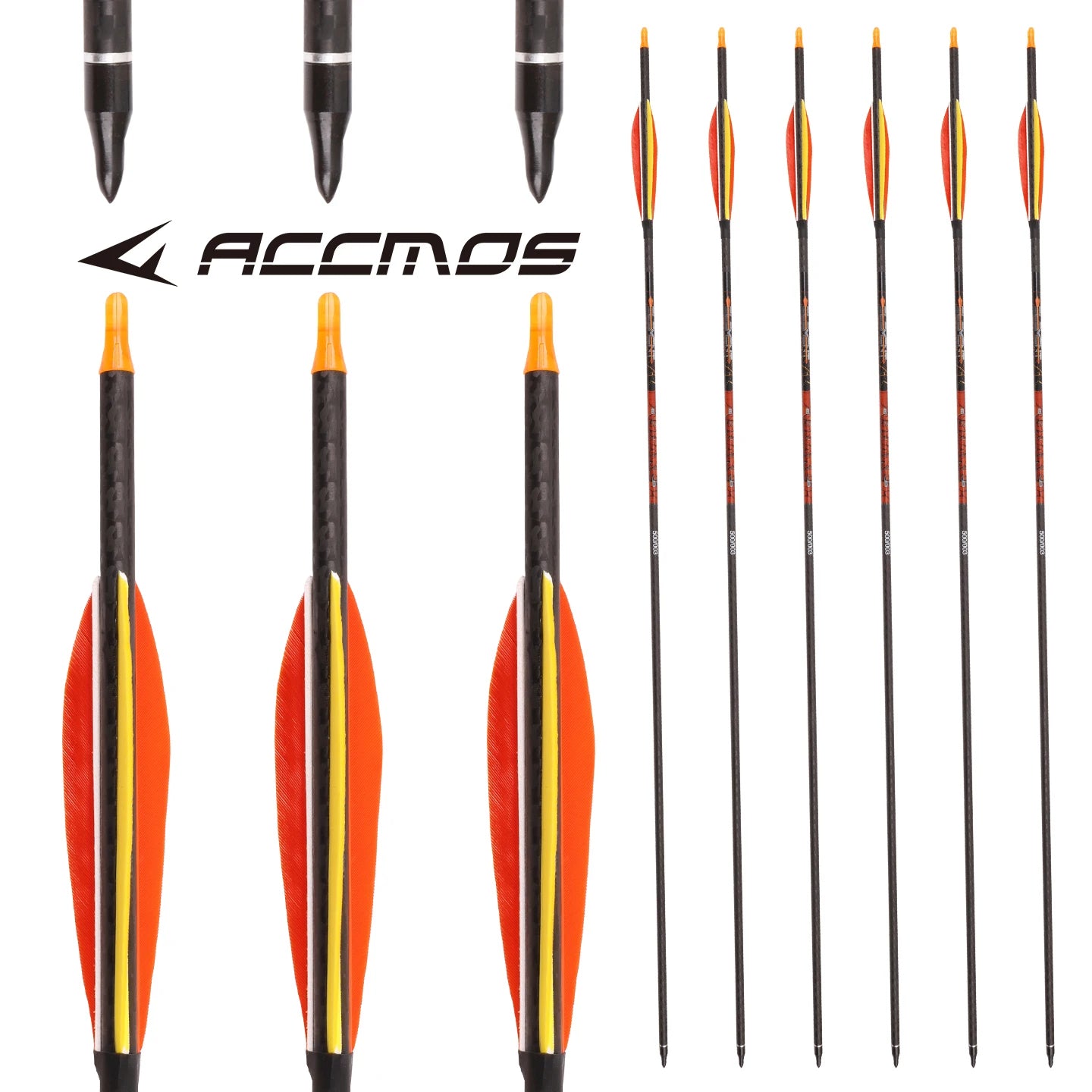 6 12 ID6 2 Archery Pure Carbon Arrow Spine 300 350 400 500 Shaft