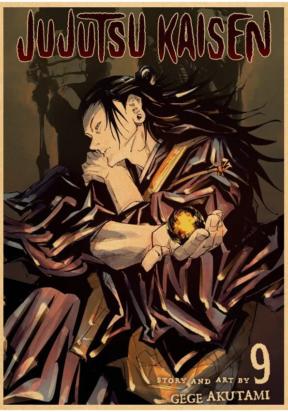 Jujutsu Kaisen Gojo Satoru Vintage Anime Canvas Wall Art Poster