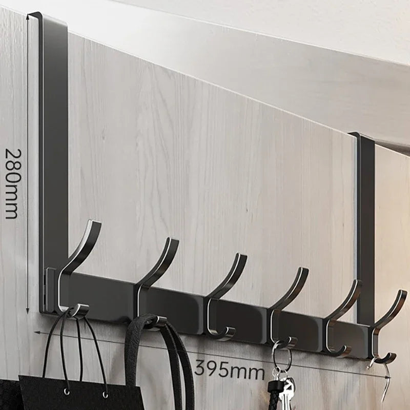 Over-the-Door 7-Hook Rack – Coat, Hat & Towel Organizer