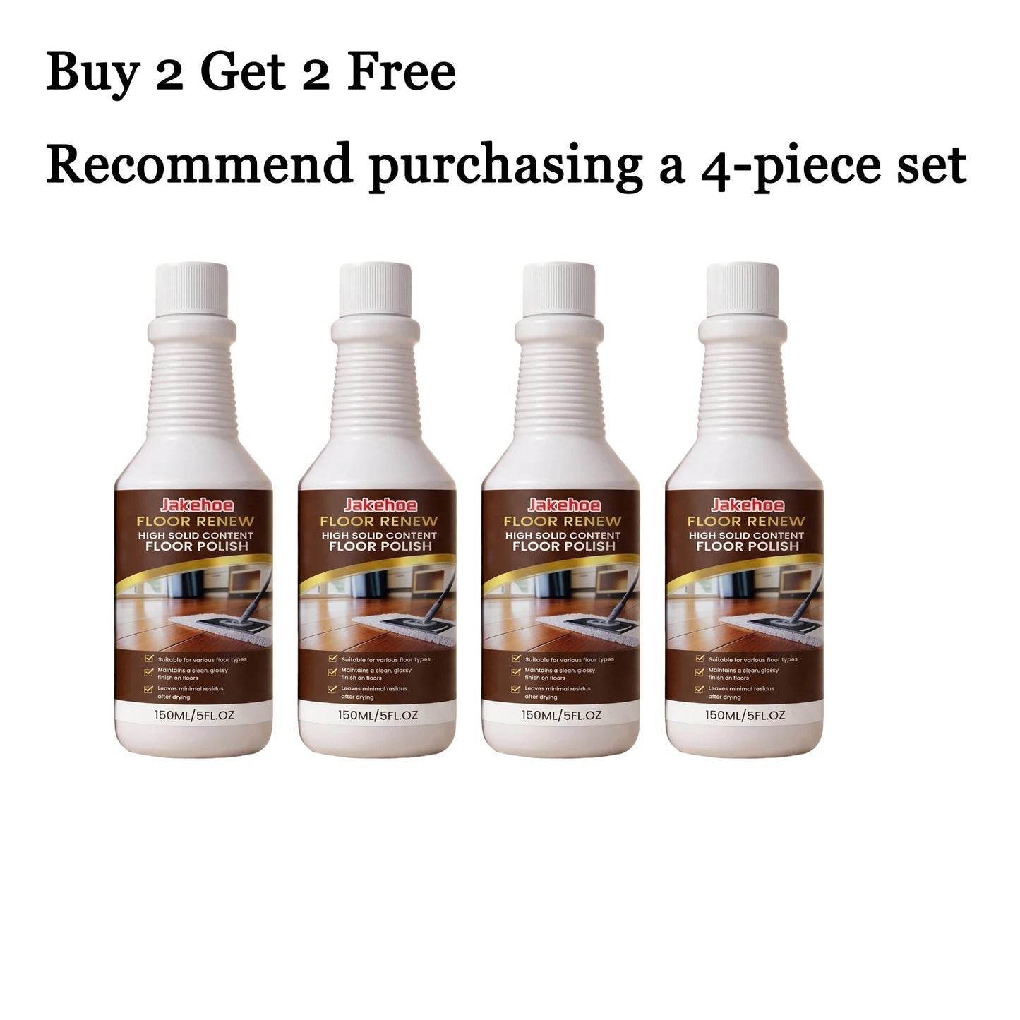 JAKEHOE 150ml Floor Cleaner | Stain Removal & Gloss Polish