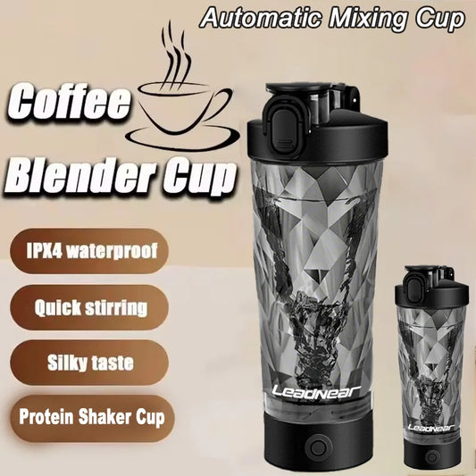 Portable Blenders Cup 700ml Rechargeable Electric Mixing Cup Protein Powder Shaker Cup for Sports Travel Home Milk Coffee Mixer Peaceful Pleasures Health and Wellness