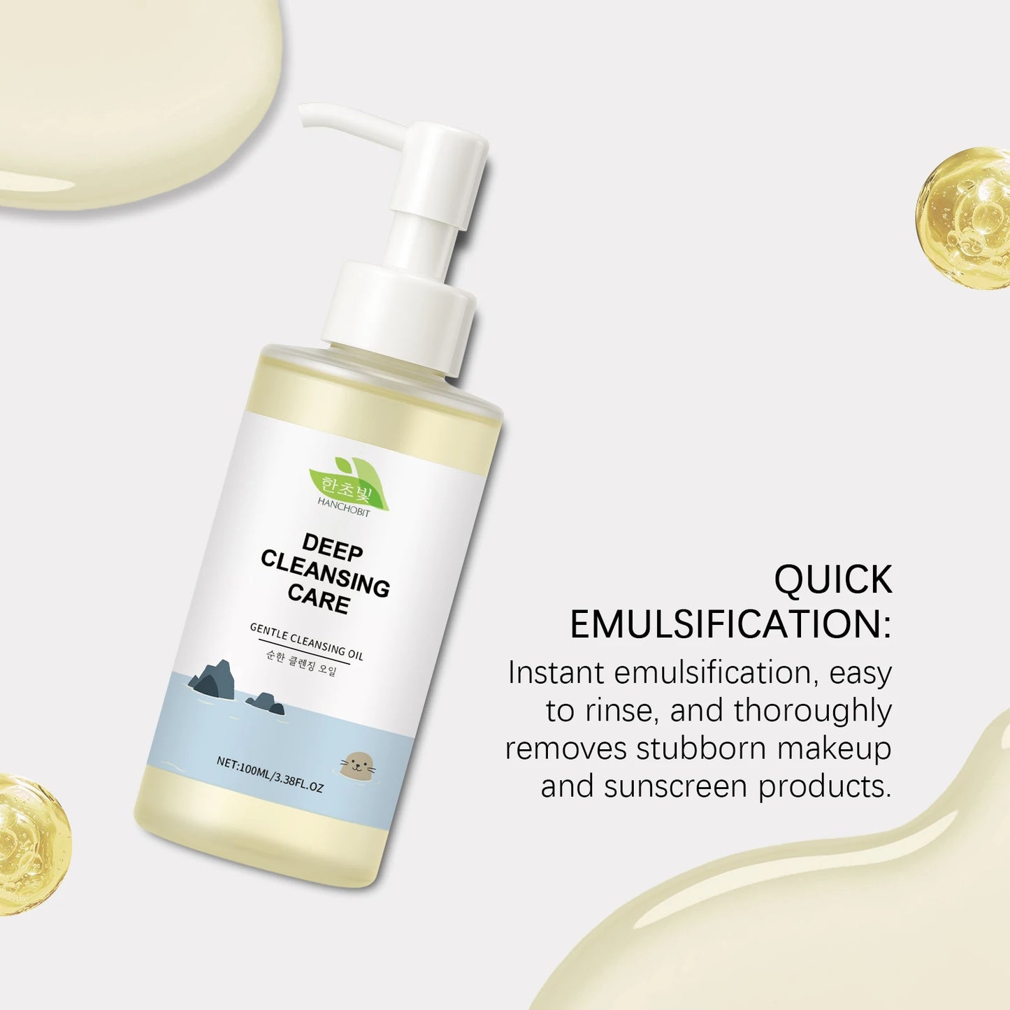 Hanchobit Cleansing Facial Oil | Deep Pore Cleanser 100ml