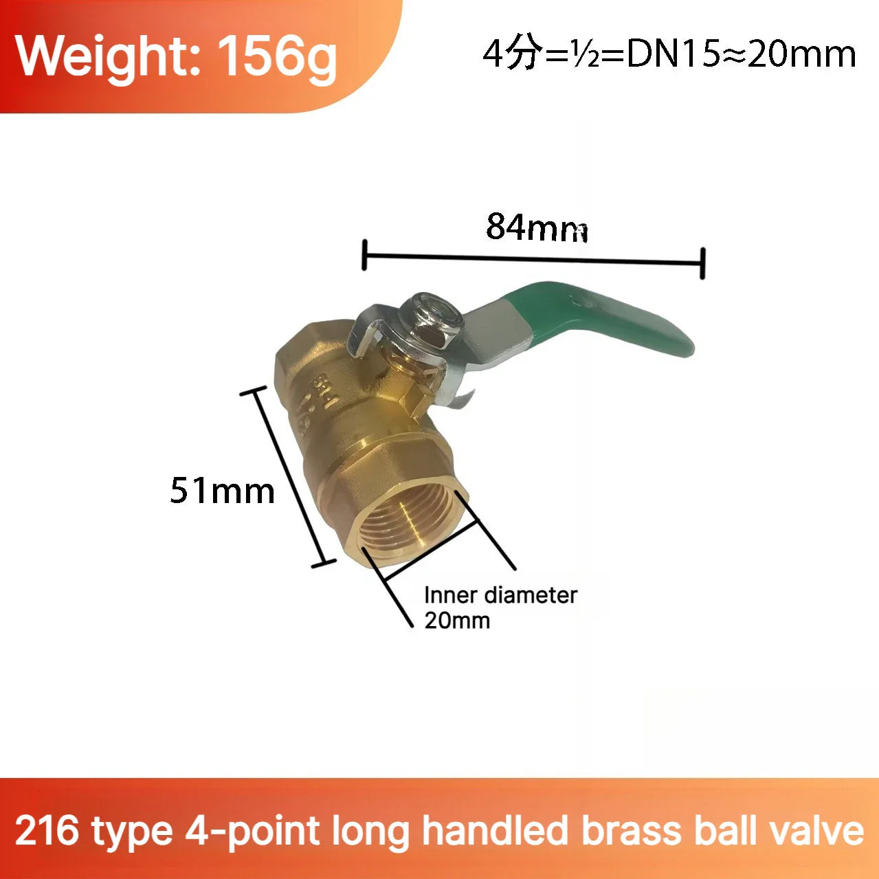 Brass Mini Ball Valve 1/2" 3/4" 1" BSP – Water Gas Oil Shut Off