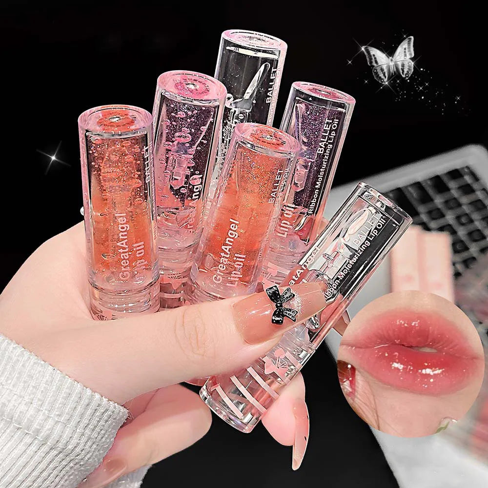 Crystal Jelly Lip Oil Gloss – Plumping & Moisturizing Shine