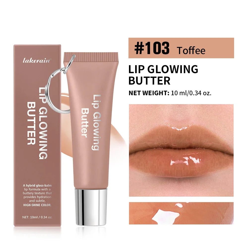 Lip Glowing Butter Oil Gloss with Keychain – Moisturizing