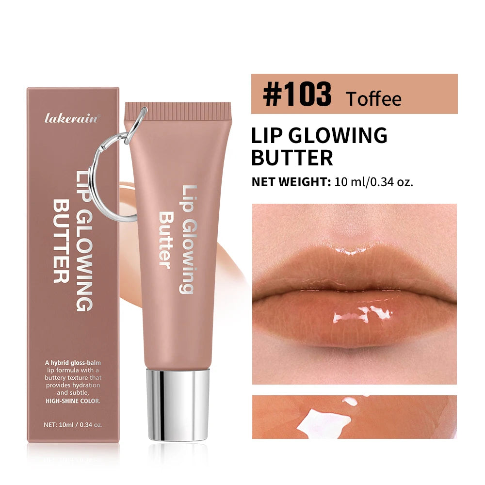 Lips Glosses Keychain 2in1 Design Long Lasting Moisturizing Pink Nourish Lipstick Glowing Butter Makeup Care Shine Cosmetics Peaceful Pleasures Health and Wellness 3Toffee