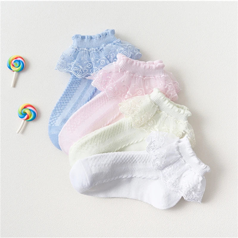 Japanese Style Sock High Quality Lovely Girls Lace Ruffle Frilly Ankle Children Princess Cotton Socks Peaceful Pleasures Health and Wellness