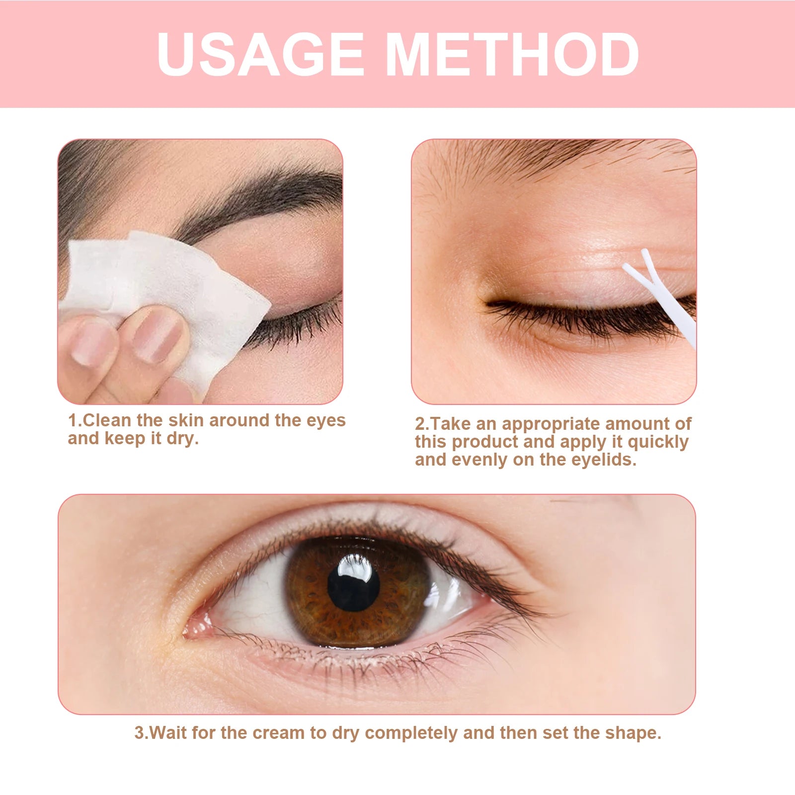Double Eyelid Cream – Invisible Eye Lift with Y Stick | EELHOE Peaceful Pleasures Health and Wellness