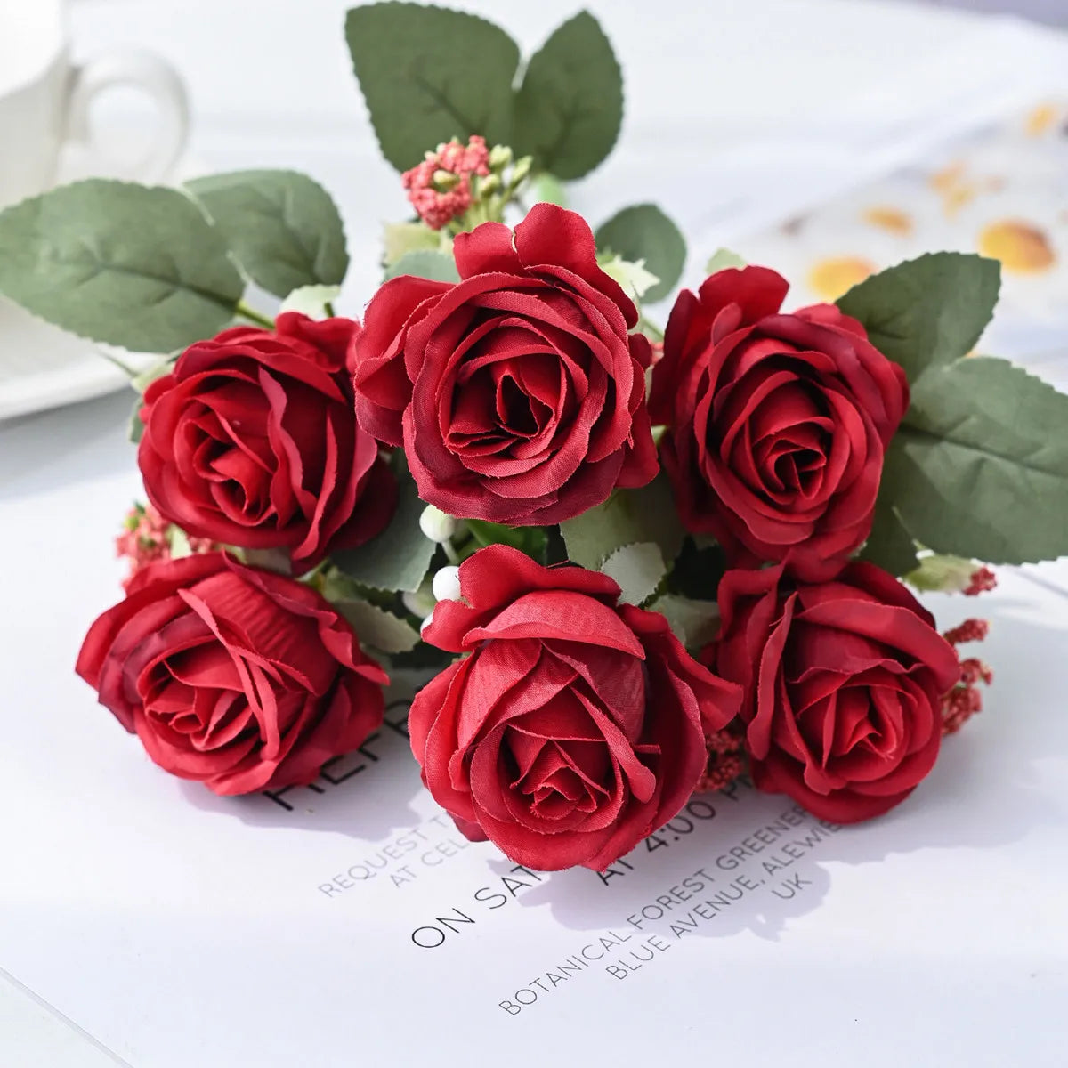 Artificial Silk Rose Bouquet | Wedding, Home & Party Decor
