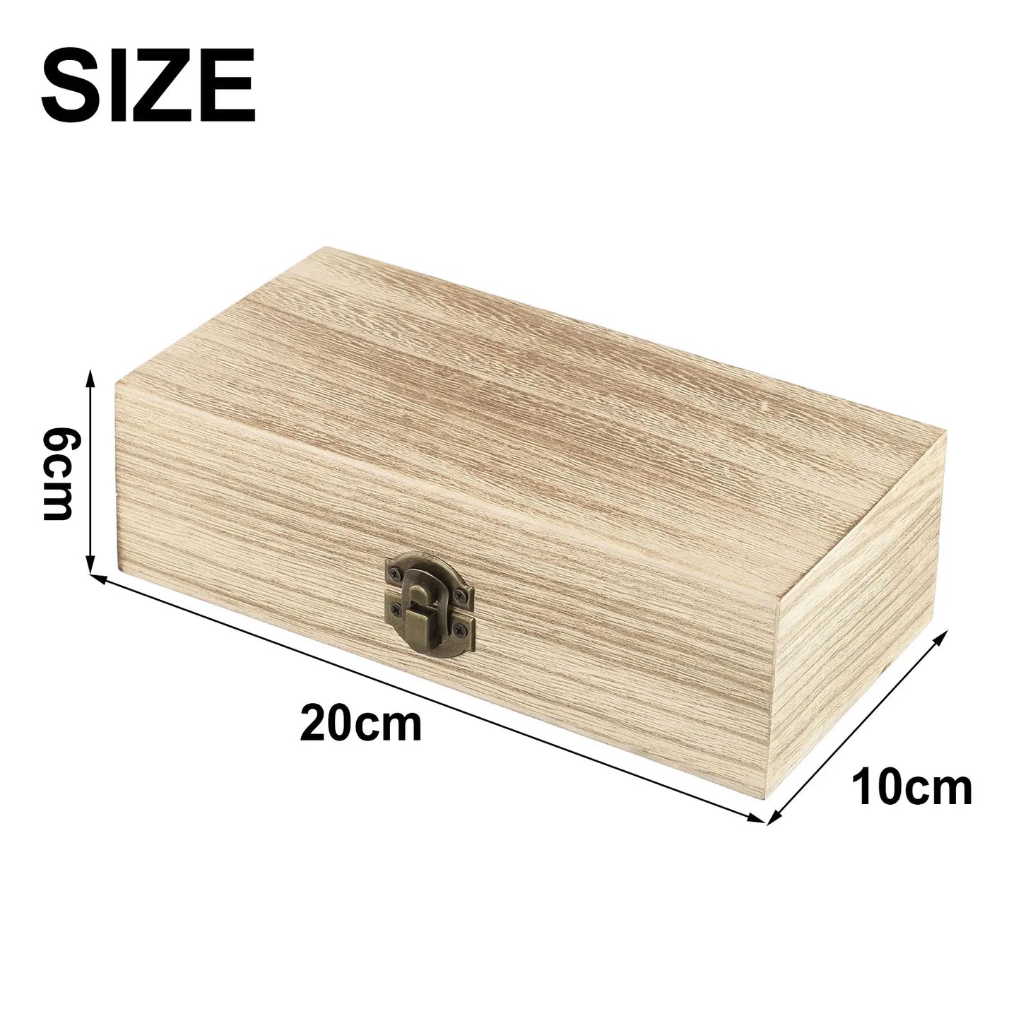 Retro Carved Wooden Clamshell Jewelry & Storage Box | Organizer