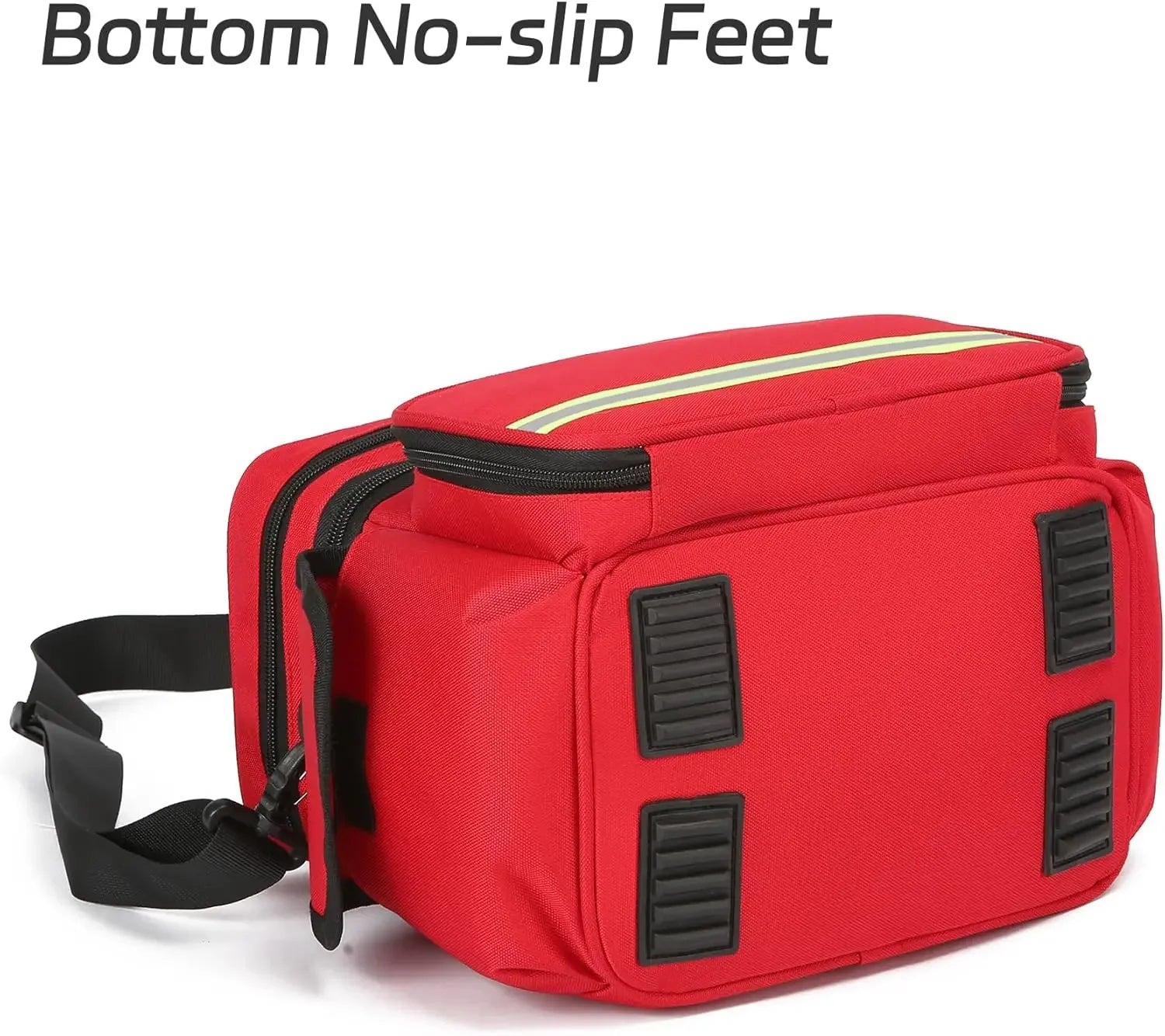 Double Layer Medical Bag Empty First Aid Bag Emergency Trauma Bag Empty, First Responder Organizer for Nurses,Home Health Care Peaceful Pleasures Health and Wellness