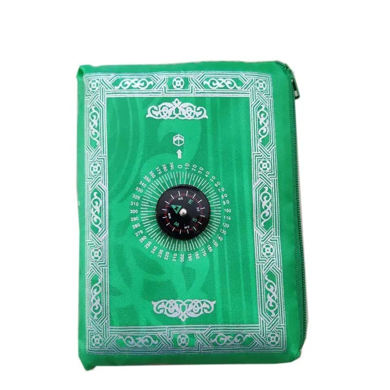 Portable Prayer Rug with Compass & Pouch – 100x60cm Mat