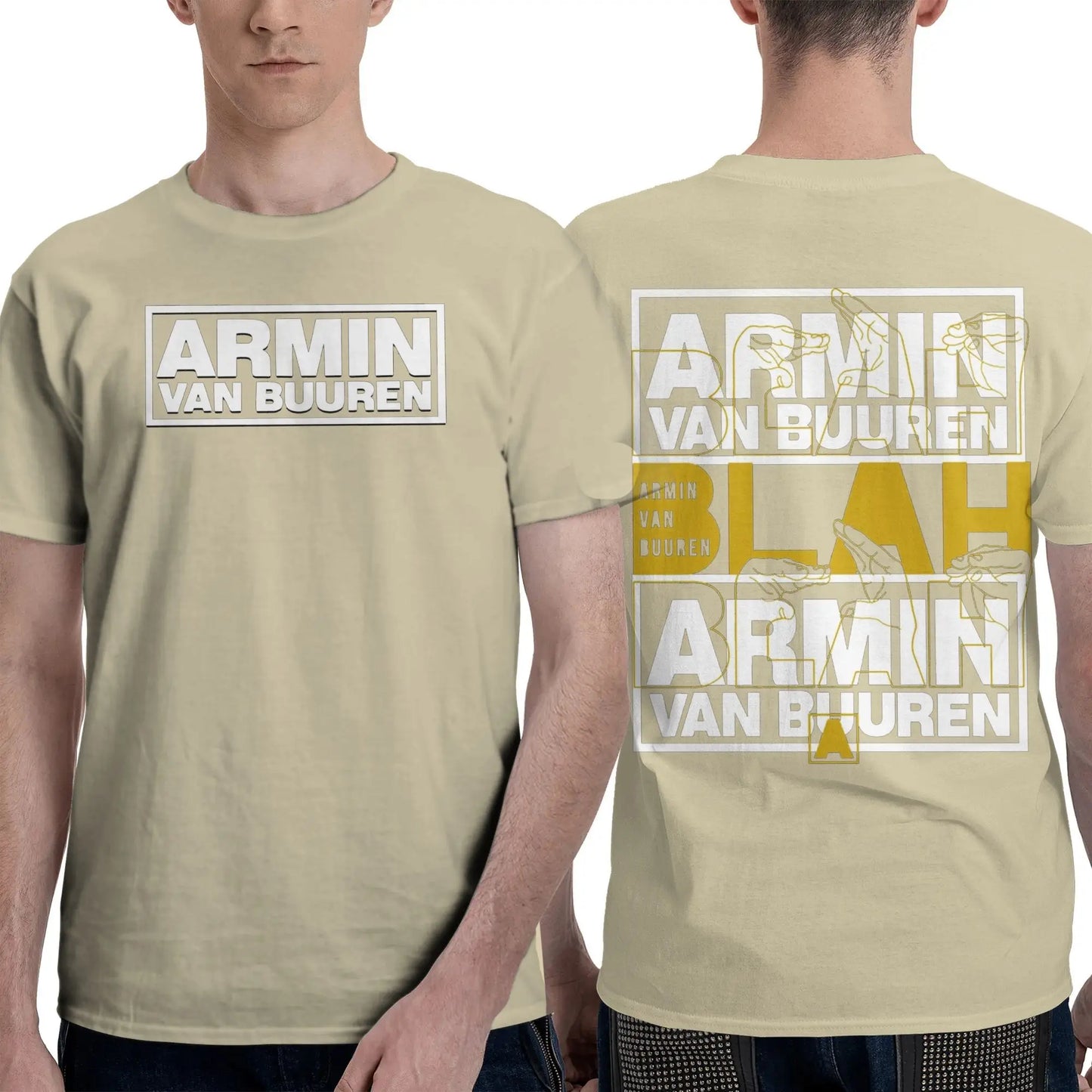 Armin Buuren Men's T Shirts Music Unique Tees Short Sleeve O Neck T-Shirt Cotton Plus Size Tops Peaceful Pleasures Health and Wellness