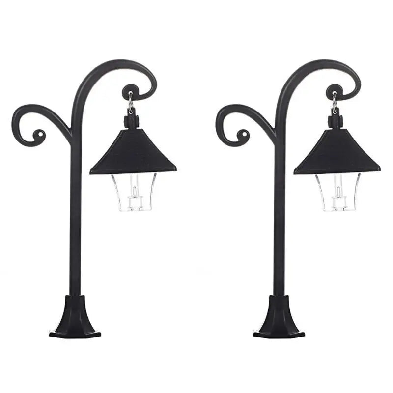 Miniature Street Lamp for Dollhouses & Garden Scenes – 2PCS