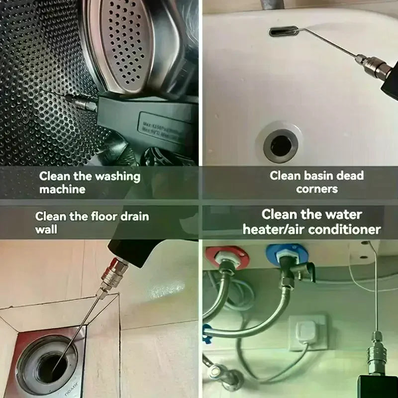 4-Piece High-Pressure Cleaning Nozzle Kit | Stainless Steel