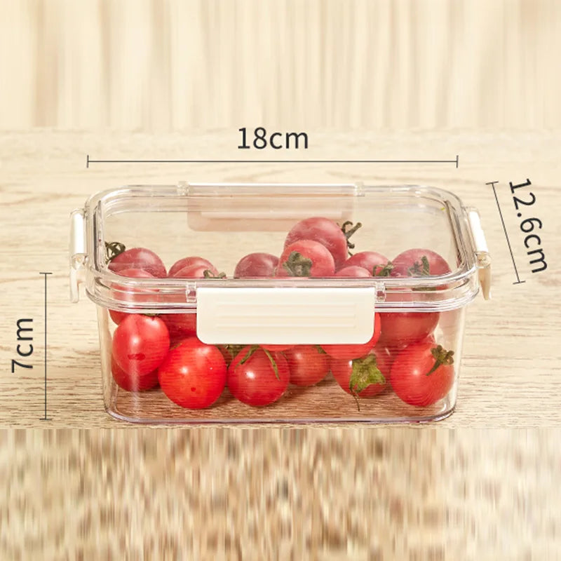Portable Lunch Box for Kids School Microwave Transparent Bento Box with Compartments Salad Fruit Food Sealed Jar Container Box Peaceful Pleasures Health and Wellness M White T Divider