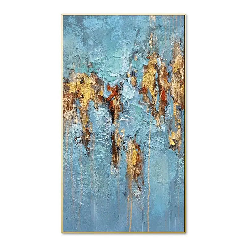 Green Abstract Handmade Oil Painting, Modern Simplicity Mural, Pure Handmade, Living Room, Thick Texture, Decorative Paintin Peaceful Pleasures Health and Wellness No frame 3 130cmx250cm