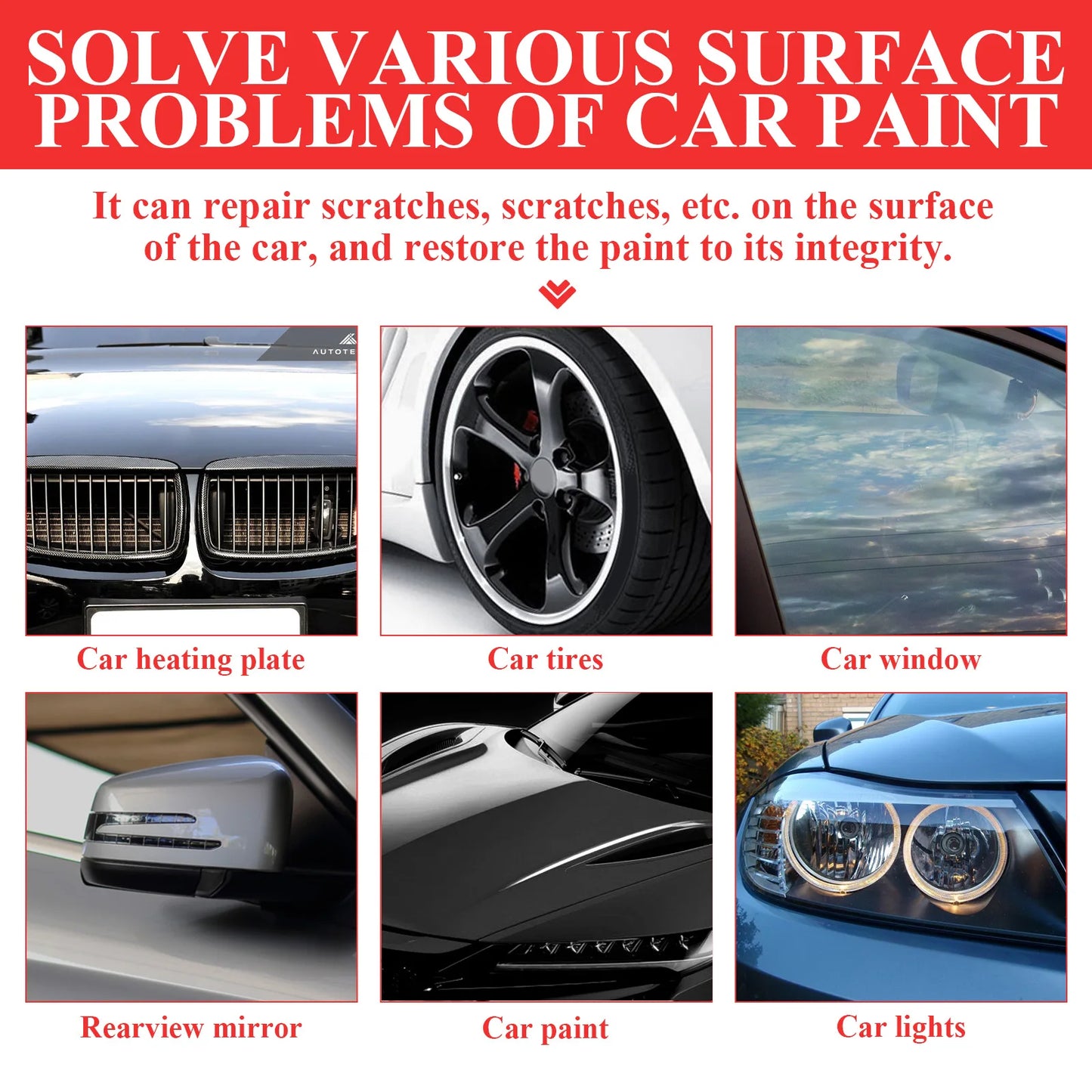 Car Scratch Repair Touch-Up Paint Pen – All Colors, Weatherproof