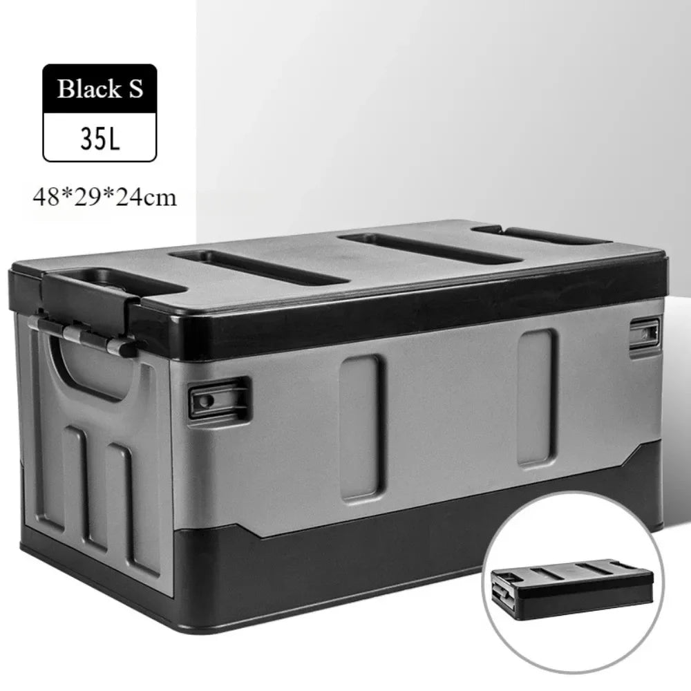 Large Camping Storage Box Portable Waterproof Container Outdoor Storage Case Durable Multi Purpose Foldable Car Trunk Organizer Peaceful Pleasures Health and Wellness