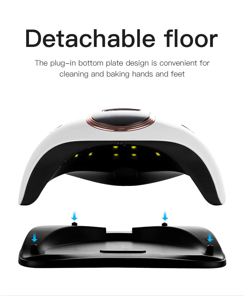 Gel UV LED Nail Lamp Nail Dryer 168W Gel Polish UV LED Light With Portable Handle Dryer Uv Led Nail Lamp Peaceful Pleasures Health and Wellness