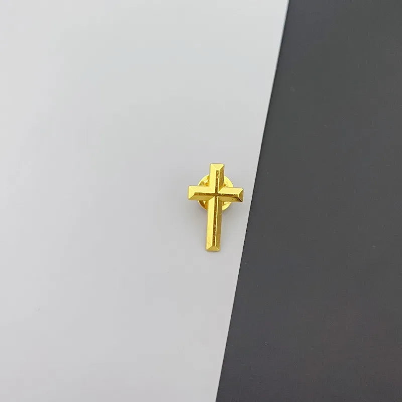 2pc Simple Retro Shiny Cross Brooch Badge Fashion DIY Clothing Decor Accessories Clothing Hats Accessories and Supplies Peaceful Pleasures Health and Wellness